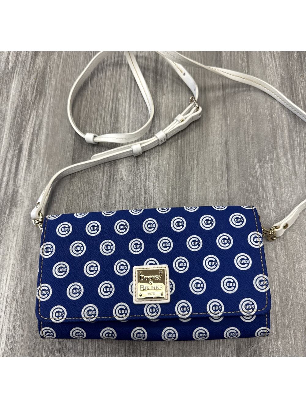 Dooney and Bourke Blue White Cubs Crossbody Purse Handbag